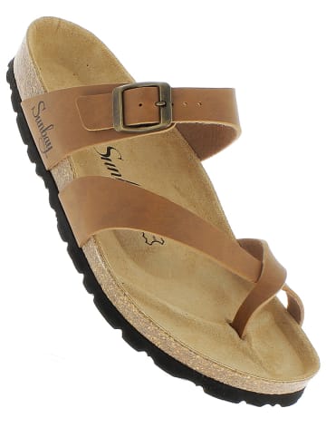 Sunbay Teenslippers "Tulipe" lichtbruin