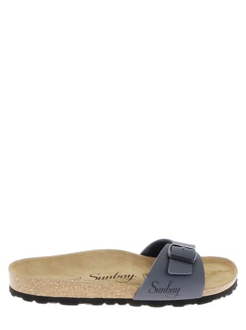 Sunbay Klapki "Jasmin" w kolorze antracytowym