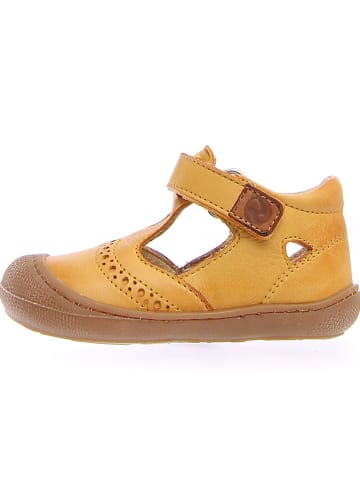 Naturino Leren enkelsandalen geel