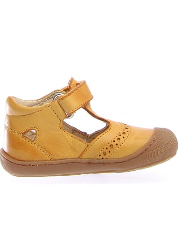 Naturino Leren enkelsandalen geel