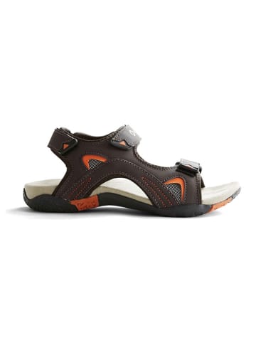 TRAVELIN' Leren trekkingsandalen "Volda" donkerbruin