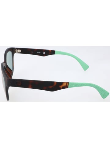 Guess Damen-Sonnenbrille in Dunkelbraun/ Türkis