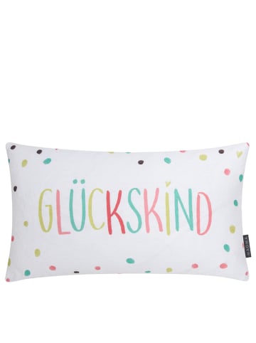 Magma Heimtex Kissen "Glückskind" in Weiß/ Bunt - (B)30 x (H)50 cm