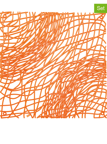 koziol 4er-Set: Raumteiler in Orange - (L)27 x (B)27 cm