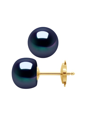 Pearline Złote kolczyki-wkrętki z perłami