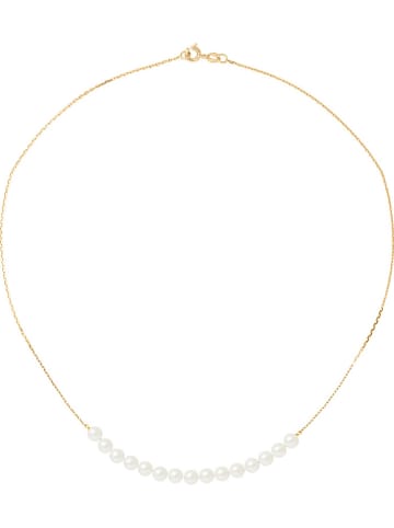 Pearl Addict Gold-Halskette mit Perlen - (L)42 cm