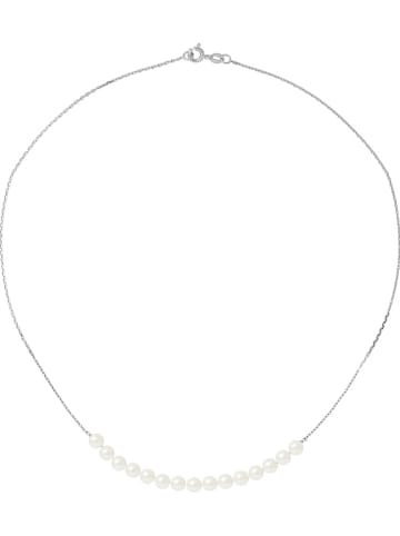 Pearl Addict Weißgold-Halskette mit Perlen - (L)42 cm