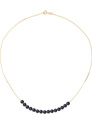 Mitzuko Złoty naszyjnik z perłami - dł. 42 cm