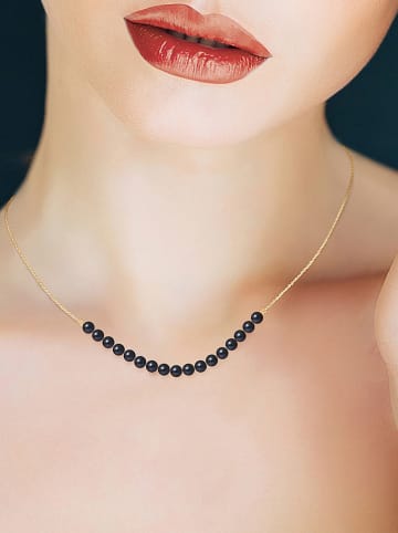 Mitzuko Gold-Halskette mit Perlen - (L)42 cm