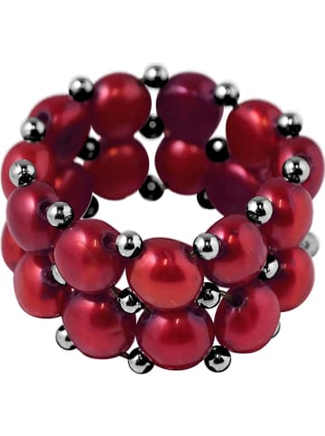 Pearline Perlen-Ring in Rot
