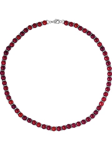 Mitzuko Perlen-Halskette in Rot - (L)40 cm