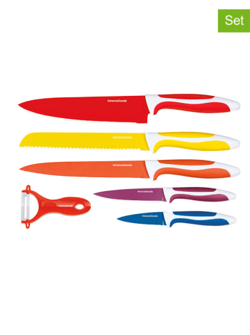 InnovaGoods 6-częściowy zestaw noży w różnych kolorach