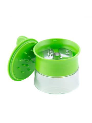 InnovaGoods Mini-groentenspiraalsnijder transparant/groen - (H)9 x Ø 8 cm