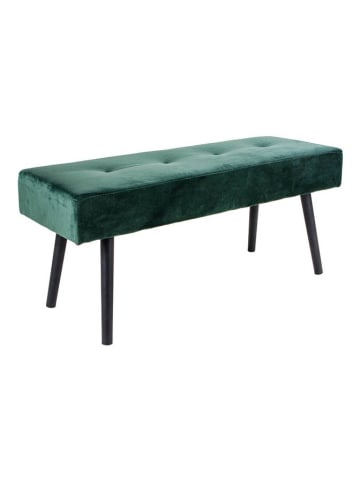 House Nordic Ławka w kolorze ciemnozielonym - 100 x 40 x 35 cm