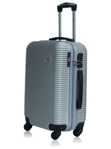 Les P´tites Bombes 3-delige hardcase-trolleyset "Munich" zilverkleurig