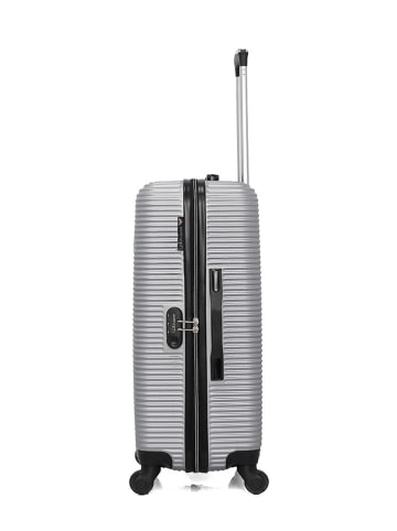 Les P´tites Bombes Hardcase-Trolley "Munich" in Silber - (B)40,5 x (H)60 x (T)31 cm