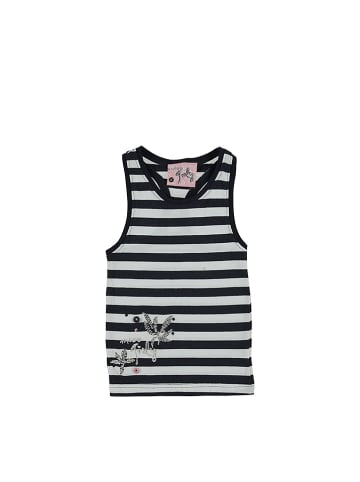 Miss Girly Top in Weiß/ Blau