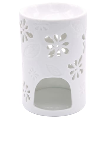 CANDEL-LITE Kominki (2 szt.) "Nyl" w kolorze białym - wys. 13 x Ø 8,5 cm