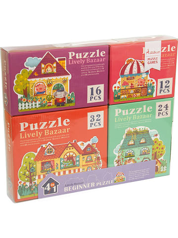 Andreu Toys Zestaw puzzli "Lively Bazaar" - 3+