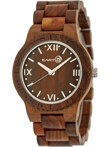 Earth wood Kwartshorloge "Bighorn" hout