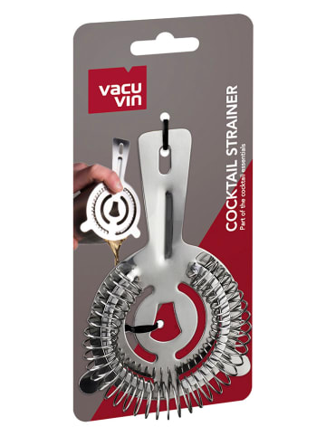 Vacu Vin Sitko w kolorze srebrnym do koktajli - dł. 14,7 cm