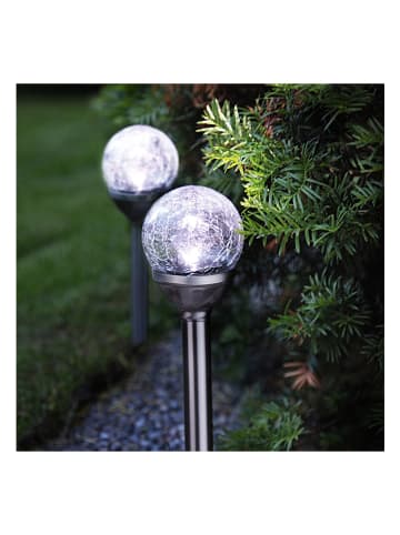 STAR Trading 2-delige set: ledsolartuinstekers "Roma" - (H)26,5 cm