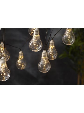 STAR Trading Solarny łańcuch świetlny LED "Glow" w kolorze ciepłej bieli - dł. 190 cm