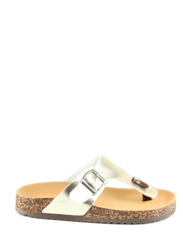 C´M Teenslippers goudkleurig