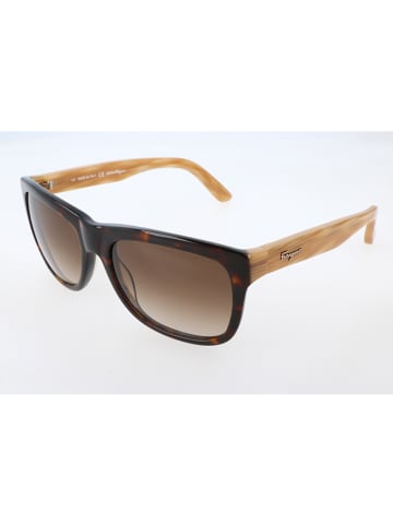 Salvatore Ferragamo Dameszonnebril bruin