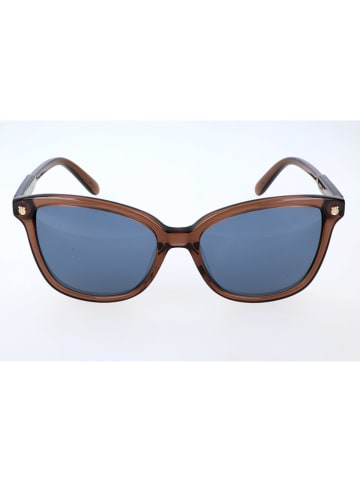 Salvatore Ferragamo Damskie okulary przeciwsłoneczne w kolorze jasnobrązowo-niebieskim