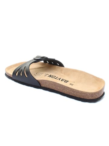 BAYTON Klapki "Athena" w kolorze czarnym