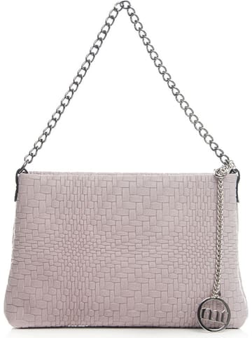 Mia Tomazzi Leder-Schultertasche "Lunigiana" in Nude - (B)26 x (H)16 x (T)4 cm