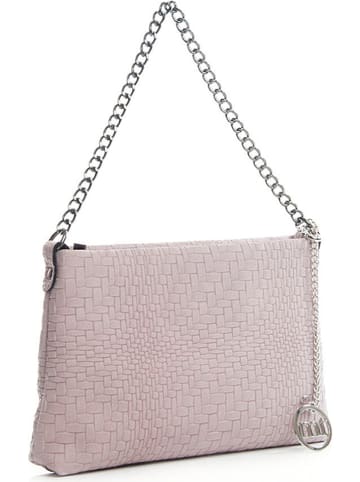 Mia Tomazzi Leren schoudertas "Lunigiana" nude - (B)26 x (H)16 x (D)4 cm