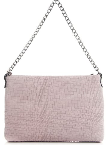 Mia Tomazzi Leren schoudertas "Lunigiana" nude - (B)26 x (H)16 x (D)4 cm