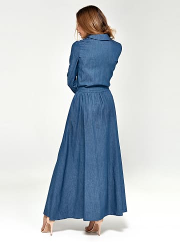 Nife Sukienka dżinsowa w kolorze niebieskim