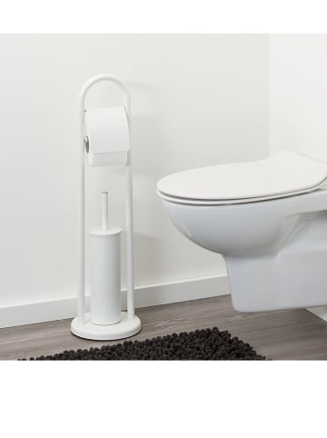 Sealskin Toilettenpapierhalter mit WC-Bürste in Weiß - (H)70,5 x Ø 19 cm