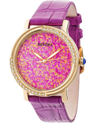 Bertha Quarzuhr "Courtney" in Lila/ Gold/ Pink