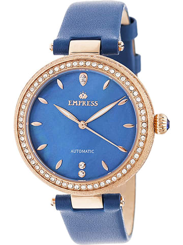 Empress Zegarek automatyczny "Louise" w kolorze różowozłoto-niebieskim