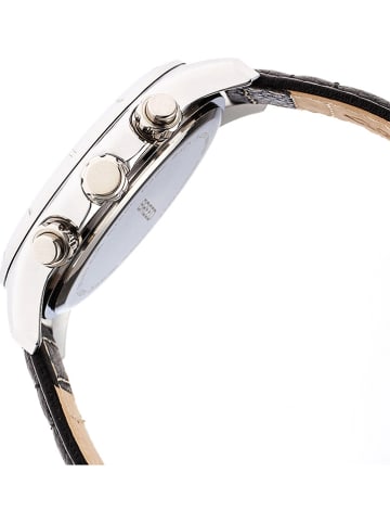 Breed Chronograph "Lacroix" in Silber/ Schwarz