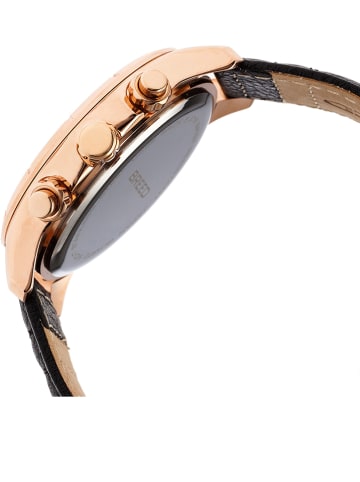 Breed Chronograph "Lacroix" in Roségold/ Schwarz/ Blau