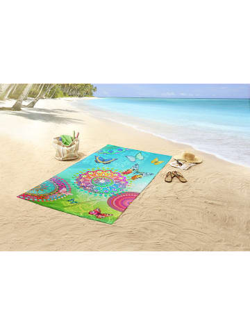 Hip Ręcznik plażowy "Mystic" w kolorze błękitnym ze wzorem