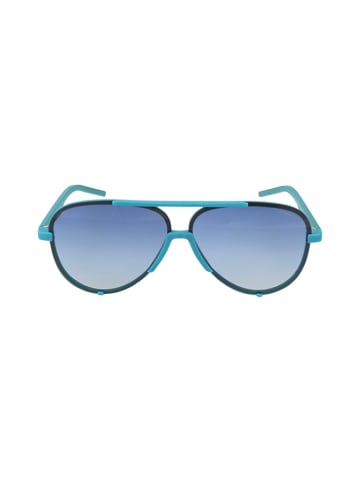 Polaroid Męskie okulary przeciwsłoneczne w kolorze niebiesko-turkusowym