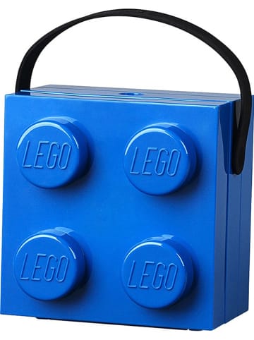 LEGO Lunchbox "Brick 4" donkerblauw - (B)16,5 x (H)11,6 x (D)17,3 cm