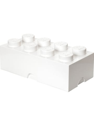LEGO Pojemnik "Brick 8" w kolorze białym - 50 x 18 x 25 cm