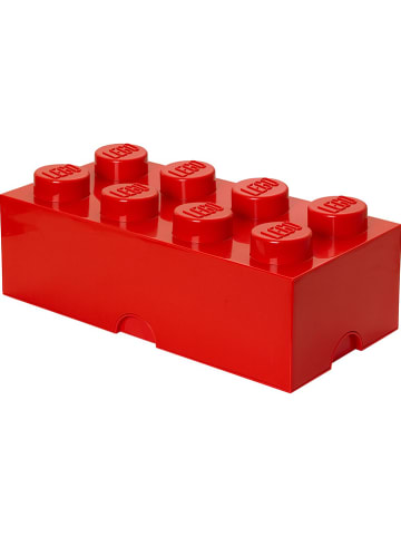 LEGO Pojemnik "Brick 8" w kolorze czerwonym - 50 x 18 x 25 cm