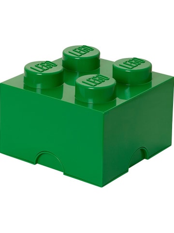 LEGO Pojemnik "Brick 4" w kolorze zielonym - 25 x 18 x 25 cm