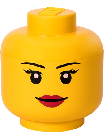 LEGO Pojemnik "Girl" w kolorze żółtym - wys. 27,1 x Ø 24 cm