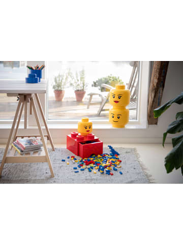 LEGO Pojemnik "Girl" w kolorze żółtym - wys. 27,1 x Ø 24 cm