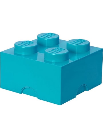 LEGO Opbergbox "Brick 4" turquoise - (B)25 x (H)18 x (D)25 cm