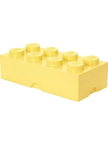 LEGO Pojemnik "Brick 8" w kolorze jasnożółtym - 50 x 18 x 25 cm